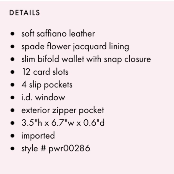 Kate Spade Bi-Fold Wallet - Picture 6 of 11